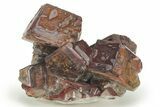 Multi-Generation Calcite Cluster with Hematite Inclusions - China #223431-1